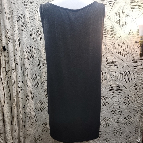 Eileen Fisher size medium black tank top. NWT hem is high low - Picture 3 of 10